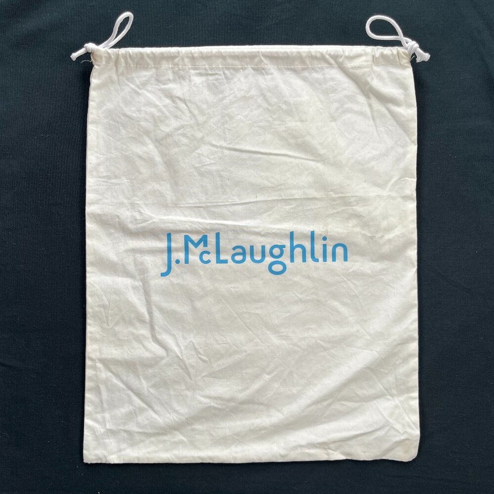 J. MCLAUGHLIN White Drawstring Dust Bag